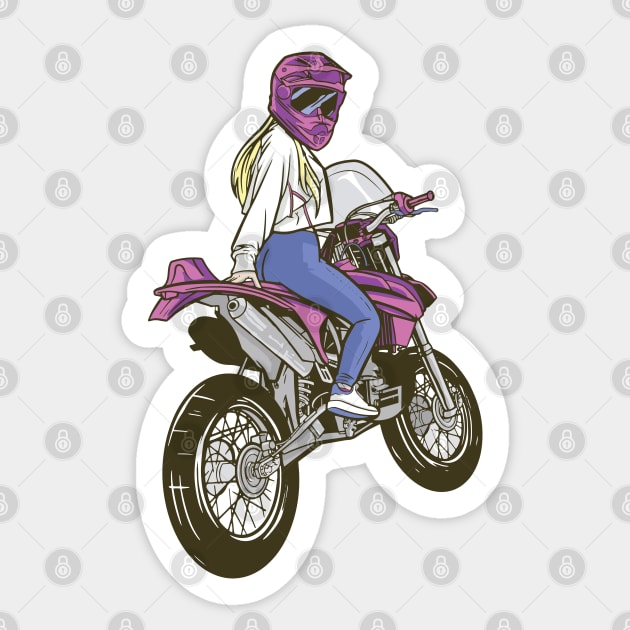 Dirtbike Girl Sticker by Dirt Bike Gear